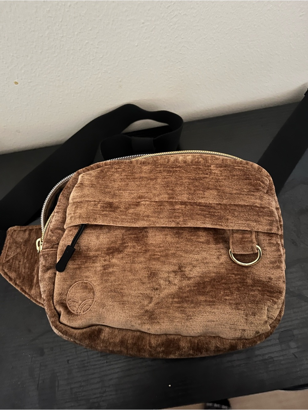 Tushbaby mini version Brown corduroy Crossbody Bag